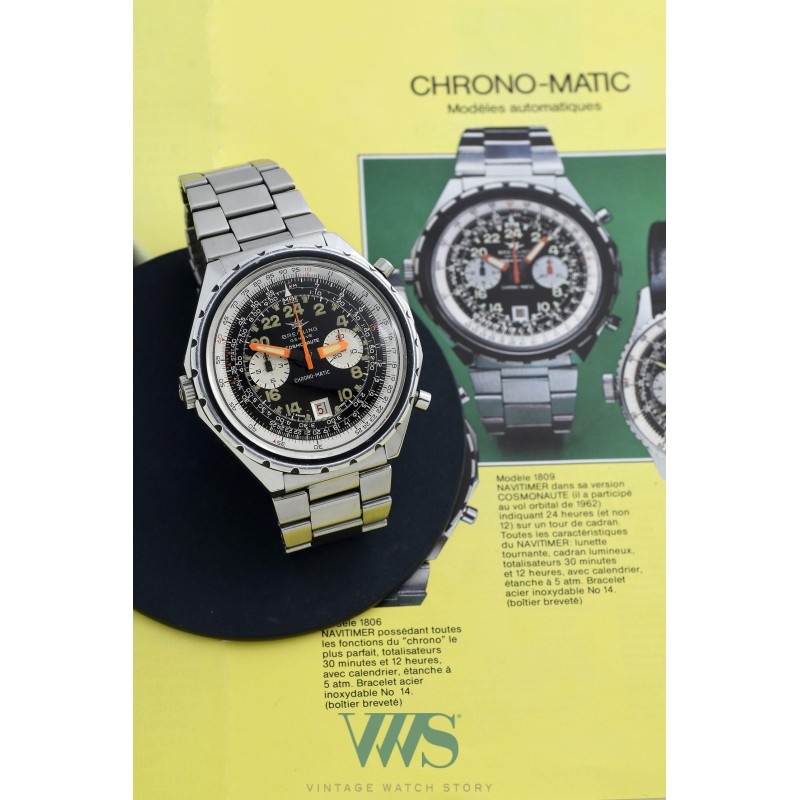 BREITLING (CHRONOGRAPHE NAVITIMER CHRONO-MATIC / COSMONAUTE 24 H / ref. 1809), vers 1976