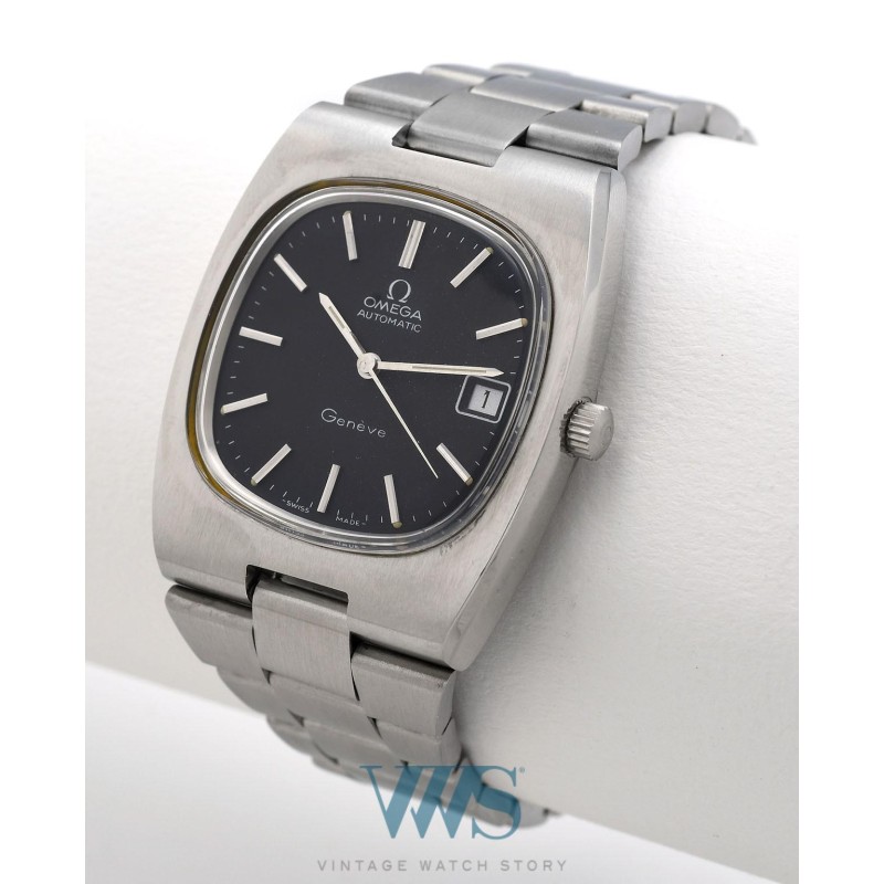OMEGA (Genève Sport Automatic Black TV - Date / ref. 166.0191 / 366.0835), vers 1974