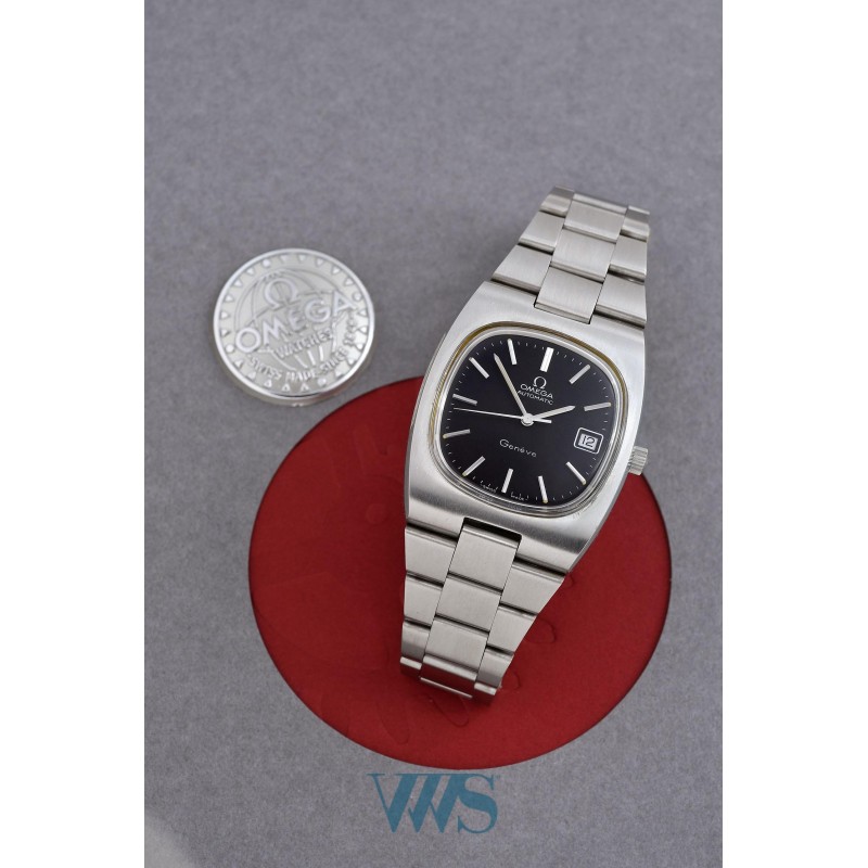 OMEGA (Genève Sport Automatic Black TV - Date / ref. 166.0191 / 366.0835), vers 1974