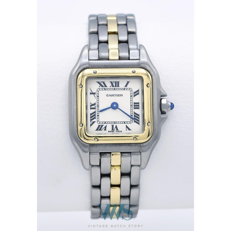 CARTIER (Panthère PM / Lady - Or & Acier / ref. 002398), vers 1989