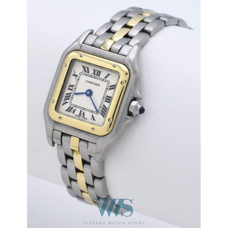 CARTIER (Panthère PM / Lady - Or & Acier / ref. 002398), vers 1989