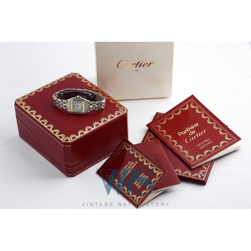 CARTIER (Panthère PM / Lady - Or & Acier / ref. 002398), vers 1989