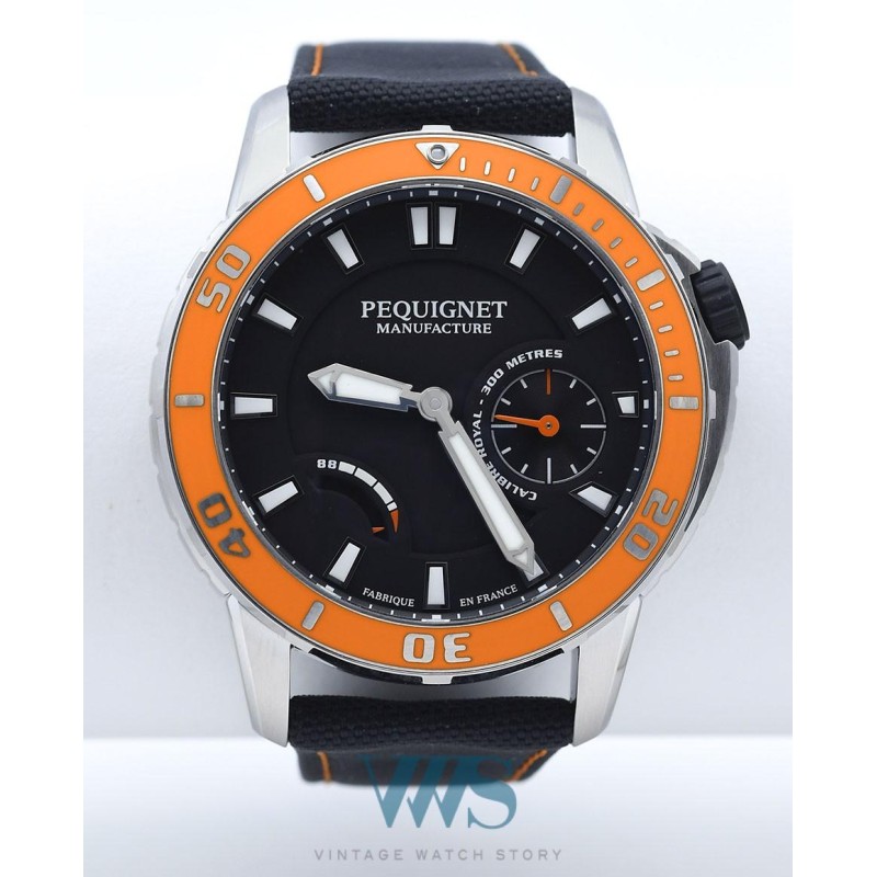 PEQUIGNET (Submarine Royal 300 M / Orange / ref. 9050343 CN), vers