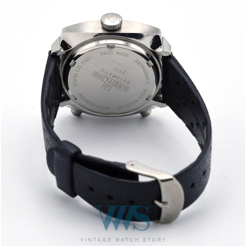 BREITLING (Chronographe Pilote /Coussin Chrono-Matic / Black / ref. 2111), vers 1973