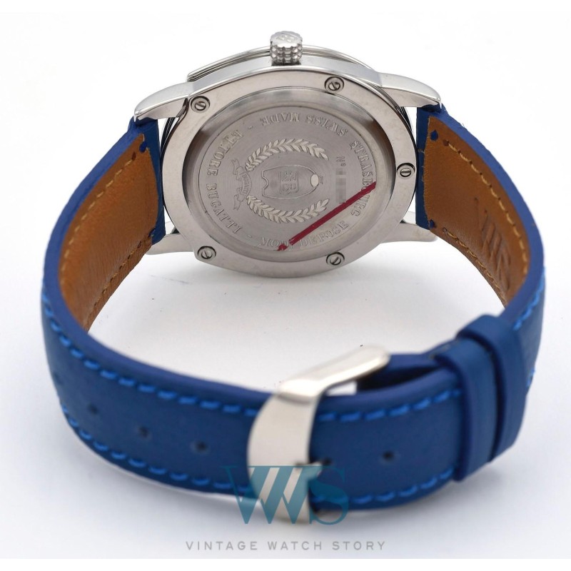 BUGATTI (CALANDRE HOMME GT 37 - CADRAN CHAMPAGNE AUTOMATIQUE), vers 1990