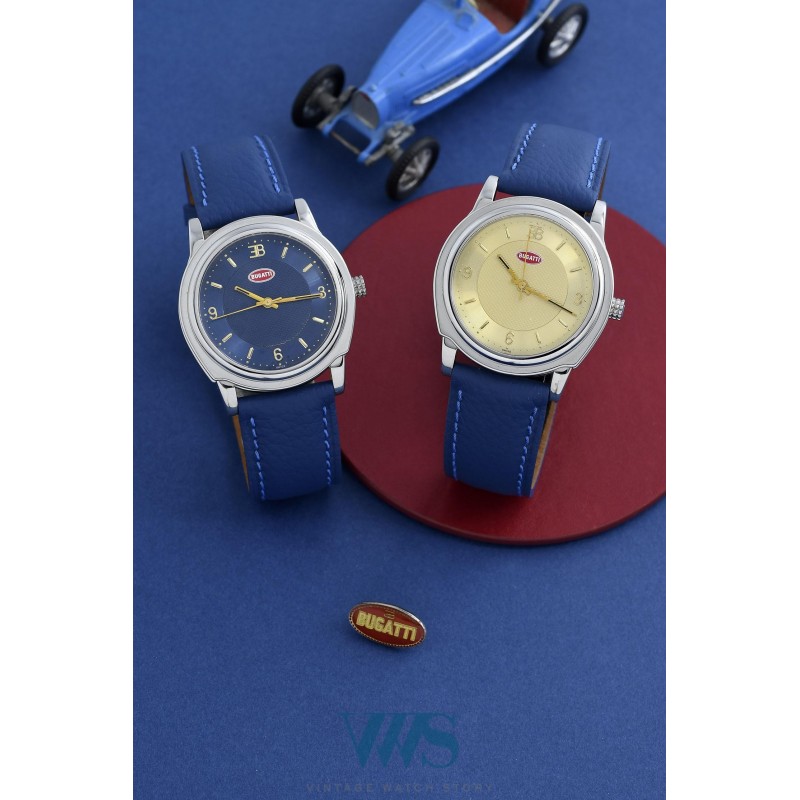 BUGATTI (CALANDRE HOMME GT 37 - CADRAN CHAMPAGNE AUTOMATIQUE), vers 1990