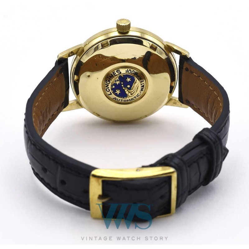 LONGINES (CONQUEST LUXE / GRANDE DATE - AUTOMATIC OR JAUNE / ref. 9025/2), vers 1953