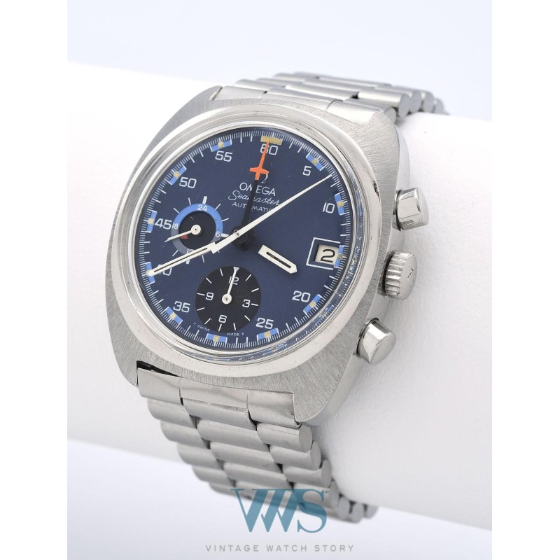 OMEGA (Chronographe Seamaster Automatic Date "Jedi" / Pilot Blue / ref. 176.0001), vers 1972