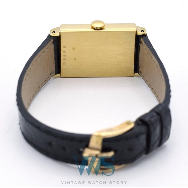 JAEGER-LeCOULTRE (RECTANGULAIRE UNIPLAN / BRANCARD - OR JAUNE / numéroté), vers 1940/43