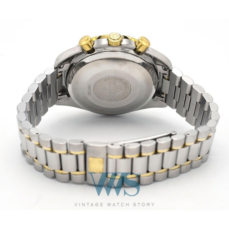 OMEGA (Chronographe Speedmaster Automatic Quantième Phase de Lune - Or & Acier / ref. DA 175.0034), vers 1991