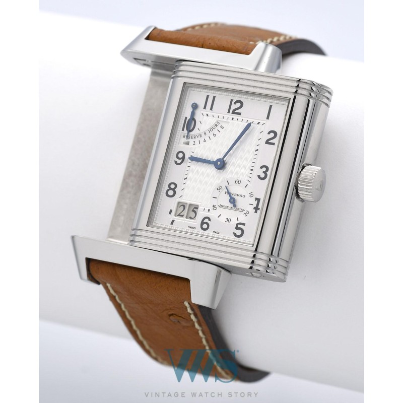 JAEGER-LeCOULTRE (Reverso Homme Grande Date - 8 Jours / Silver / ref. 240.8.15), vers 2006