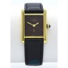 CARTIER (Tank Must Lady Vermeil / "Wood Dial" / ref. 3 123190), vers 1990