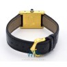 CARTIER (Tank Must Lady Vermeil / "Wood Dial" / ref. 3 123190), vers 1990