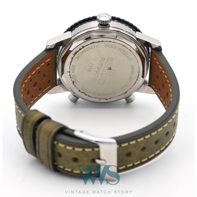BREITLING (Chronographe Pilote / Rond Chrono-Matic / White / ref. 2110), vers 1969