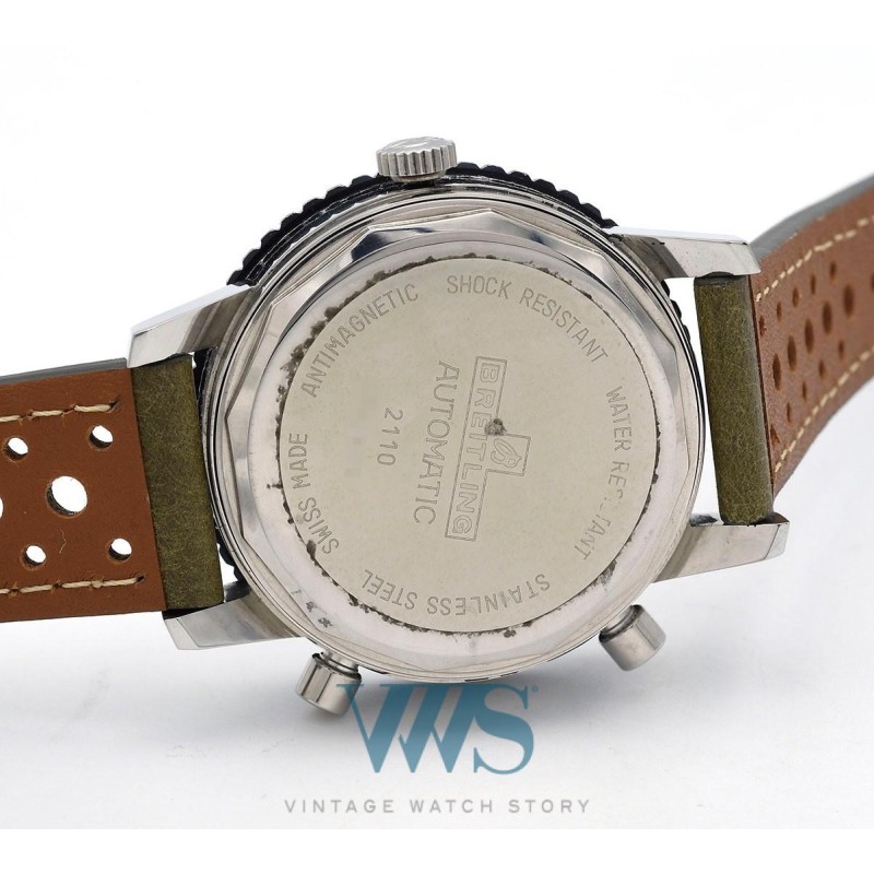 BREITLING (Chronographe Pilote / Rond Chrono-Matic / White / ref. 2110), vers 1969