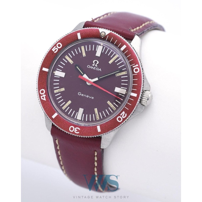 OMEGA (Genève Amirauté / Mécanique - No Logo Bordeaux / ref. 135.042), vers 1969