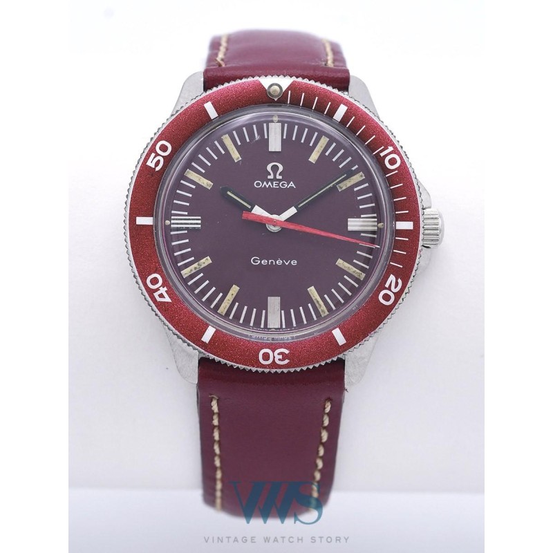 OMEGA (Genève Amirauté / Mécanique - No Logo Bordeaux / ref. 135.042),