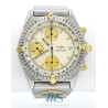BREITLING (Chronographe Chronomat - Or & Acier / Patina - Module UTC / ref. 81.950), vers 1992