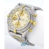 BREITLING (Chronographe Chronomat - Or & Acier / Patina - Module UTC / ref. 81.950), vers 1992
