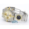 BREITLING (Chronographe Chronomat - Or & Acier / Patina - Module UTC / ref. 81.950), vers 1992
