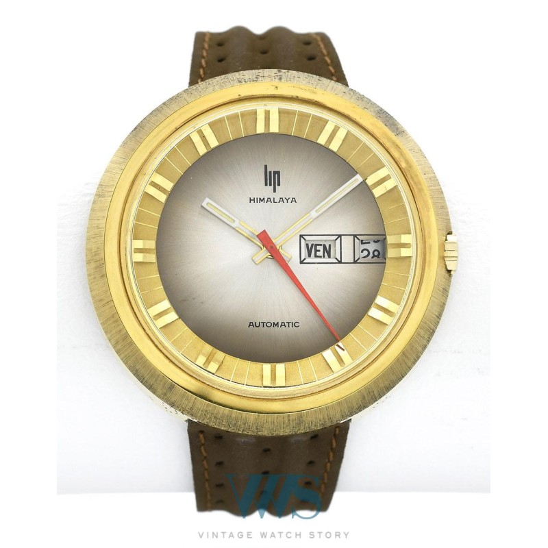 LIP (Himalaya Soucoupe 4 ATM - Design plaqué or / Automatic / ref.