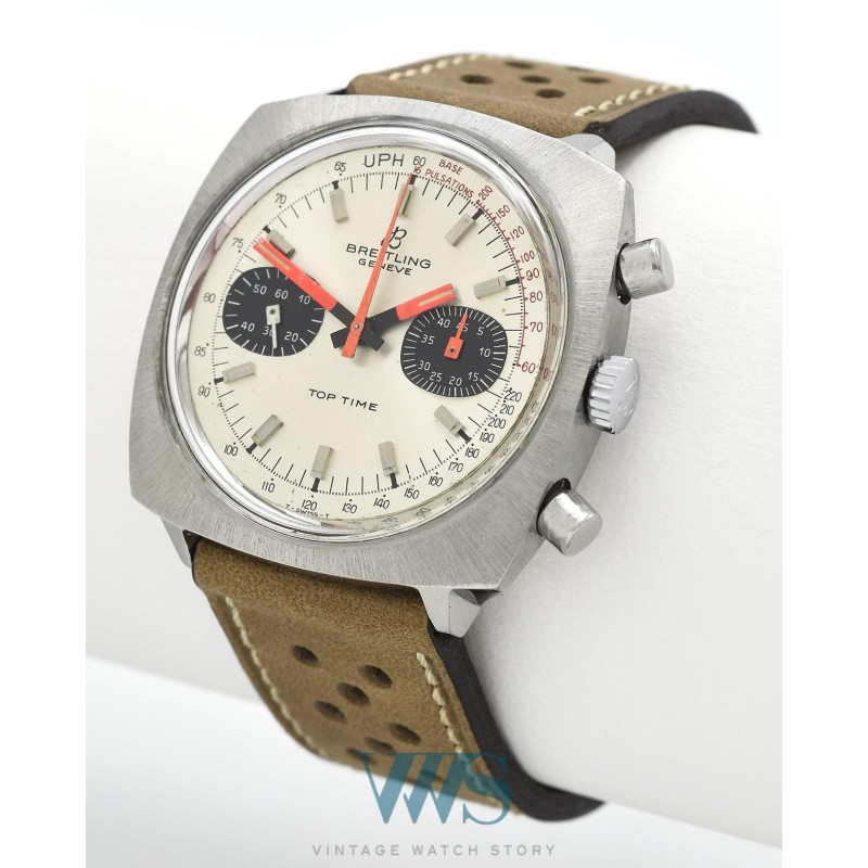BREITLING (Chronographe Pilote Top Time / Venus - Coussin White Panda / ref. 2211), vers 1969