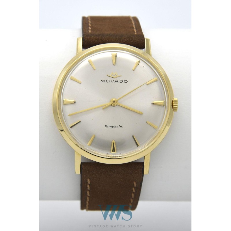 MOVADO (KINGMATIC LUXE / Or jaune / ref. 381), vers 1964
