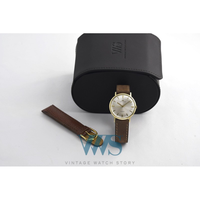 MOVADO (KINGMATIC LUXE / Or jaune / ref. 381), vers 1964