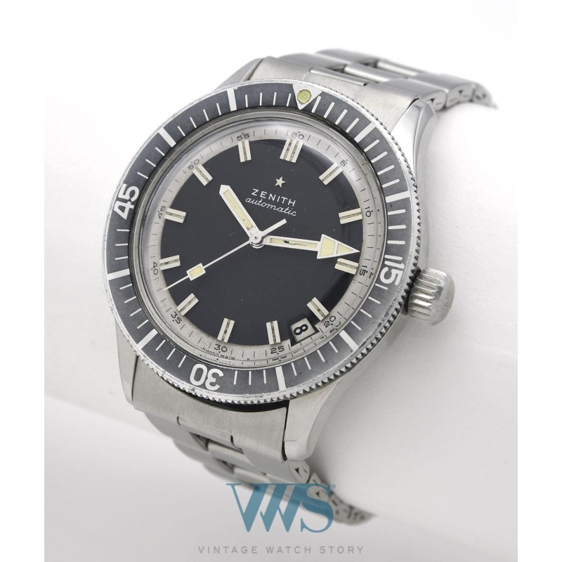 ZENITH (Diver Submariner - Automatic Date / Black / ref. A3630), vers 1969/72