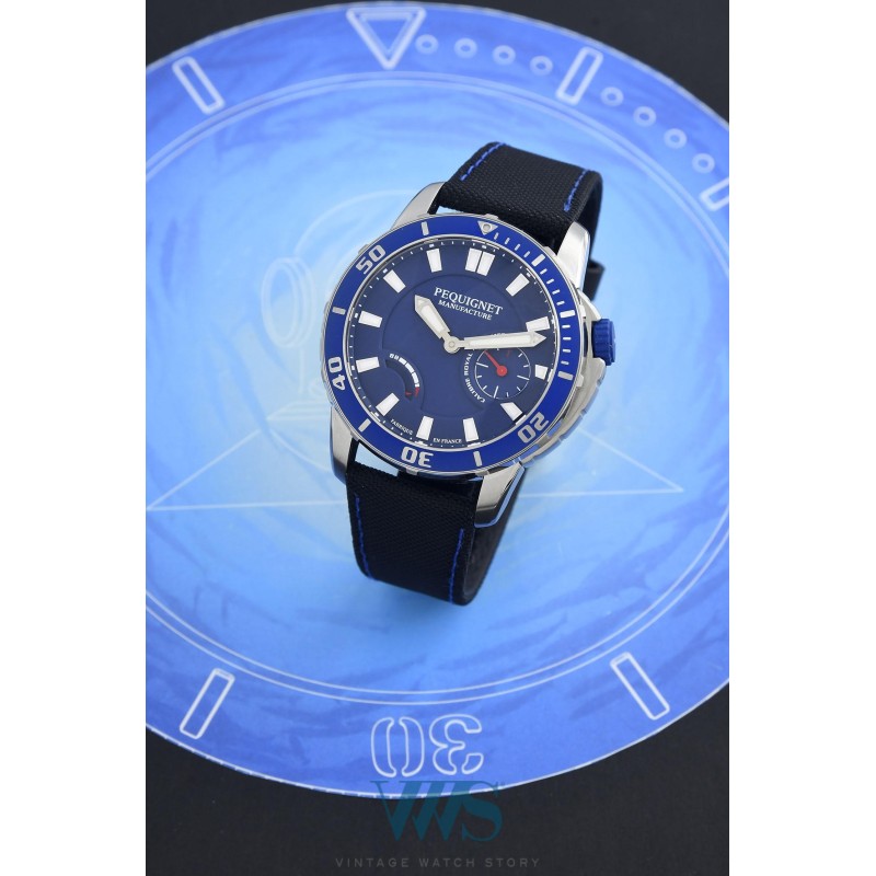 PEQUIGNET (Submarine Royal 300 M / Blue - Cadran Bleu / ref. 9050473 CN), vers 2016