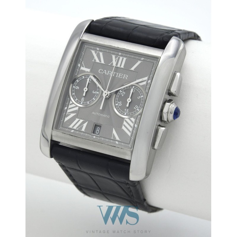 CARTIER (Chronographe Tank MC Automatic Date - Grey / ref. 3666), vers 2016