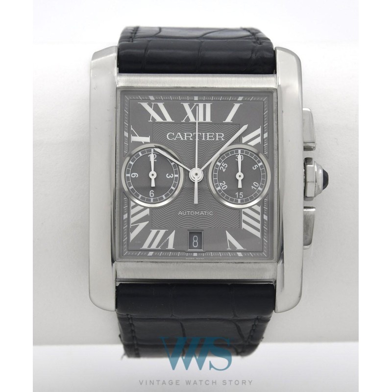 CARTIER (Chronographe Tank MC Automatic Date - Grey / ref. 3666), vers