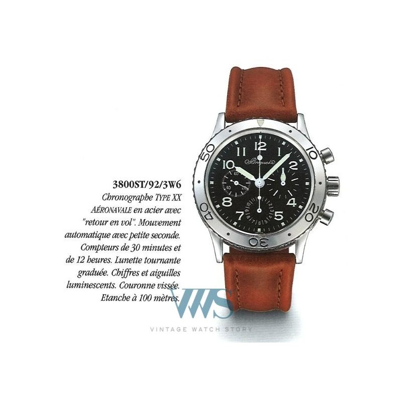 BREGUET (Chronographe Type 20 - Aéronavale / ref. 3800 ST/P2/SW9), vers 2006