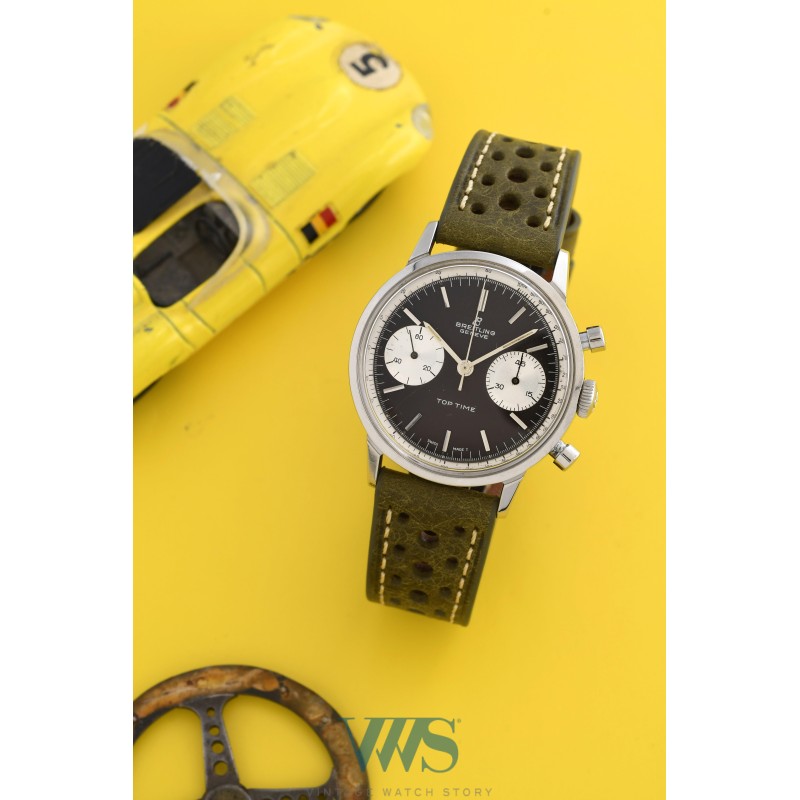 BREITLING (Chronographe Top Time / 2 Compteurs - 007 Black / Compteurs Silver / ref. 2002), vers 1962/65
