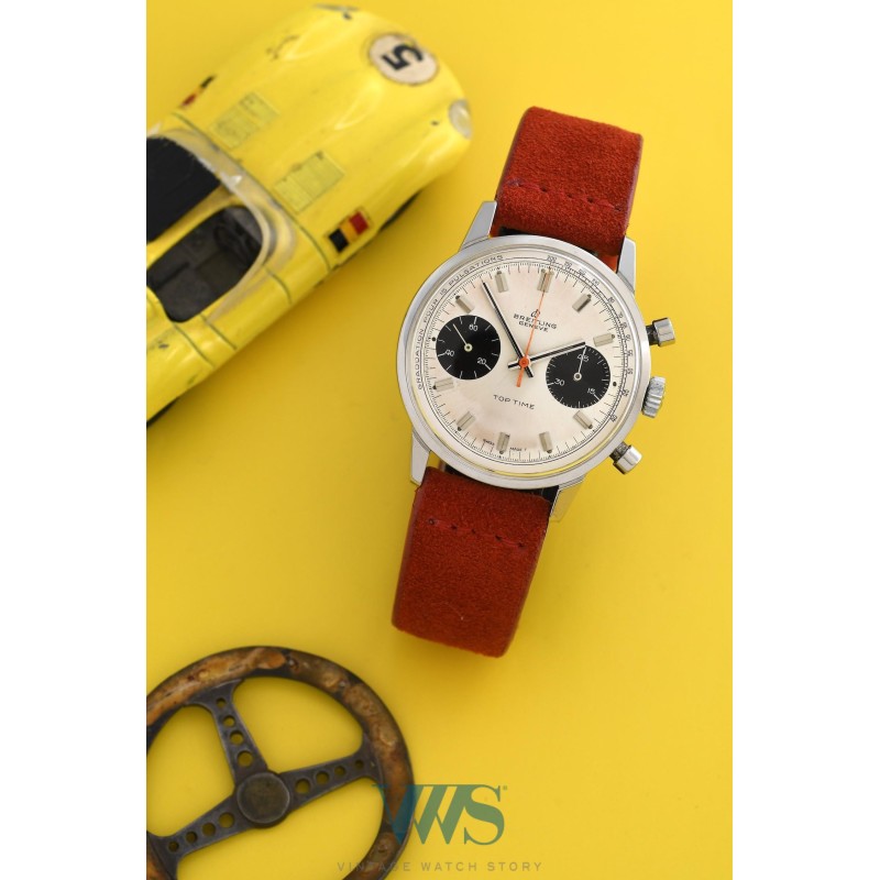 BREITLING (Chronographe Top Time / 2 Compteurs - Panda Silver / Compteurs Black / ref. 2002/33), vers 1969