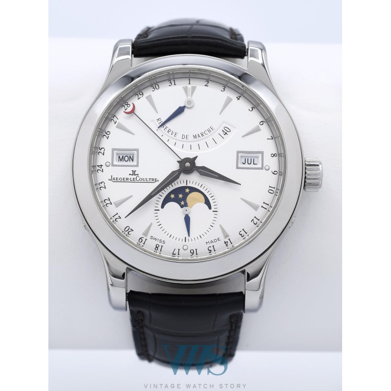 JAEGER-LeCOULTRE (Master Calendar Moon Phase / Power Reserve - Silver