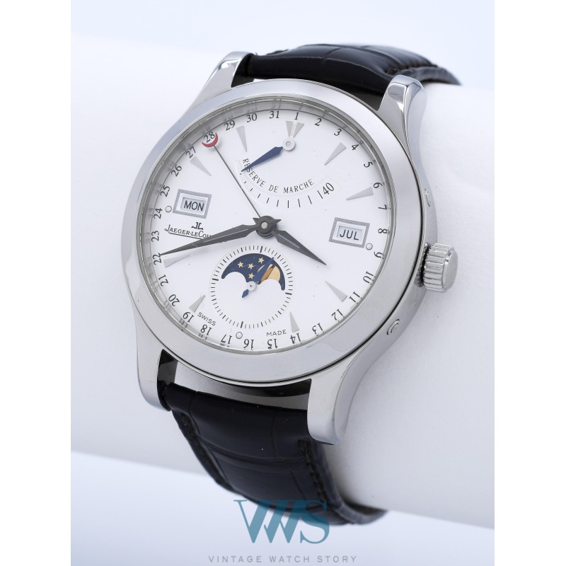 JAEGER-LeCOULTRE (Master Calendar Moon Phase / Power Reserve - Silver / ref. 147.8.41 S / Q151842A), vers 2013