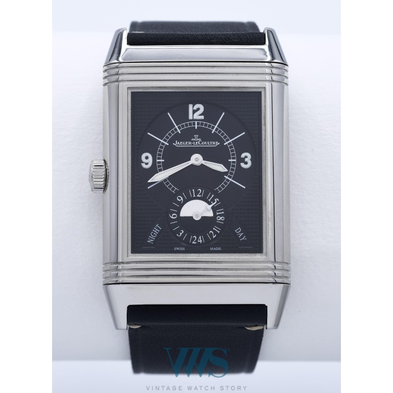 JAEGER-LECOULTRE (Grande Reverso Duo Face / Night & Day  - Silver - Date défilante / ref. 273.8.85 / Q3748421), vers 2014