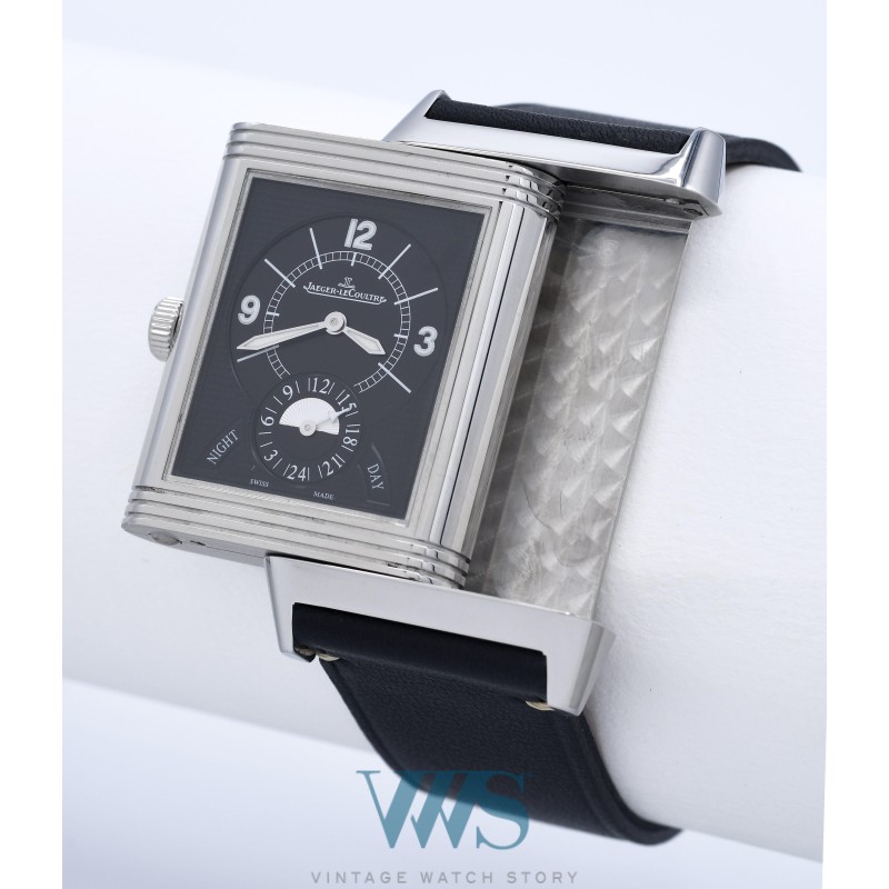 JAEGER-LECOULTRE (Grande Reverso Duo Face / Night & Day  - Silver - Date défilante / ref. 273.8.85 / Q3748421), vers 2014