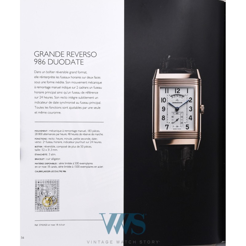 JAEGER-LECOULTRE (Grande Reverso Duo Face / Night & Day  - Silver - Date défilante / ref. 273.8.85 / Q3748421), vers 2014