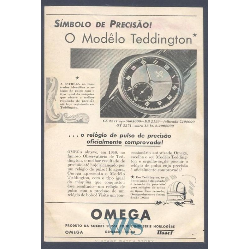 OMEGA (Classic Big Pan Export - Petite seconde "Red Star" / ref. 2272-1W), vers 1944