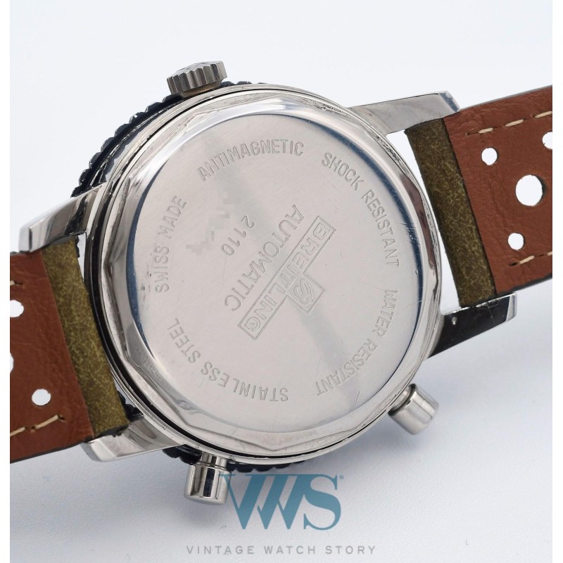 BREITLING (Chronographe Pilote / Rond Chrono-Matic / Black / ref. 2110), vers 1969
