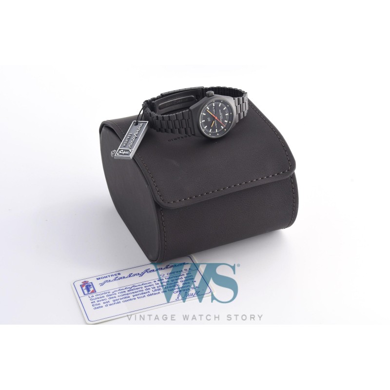 PORSCHE DESIGN By Orfina (Lady gris canon de fusil / Quartz - Cadran noir / ref. 7050S), vers 1978