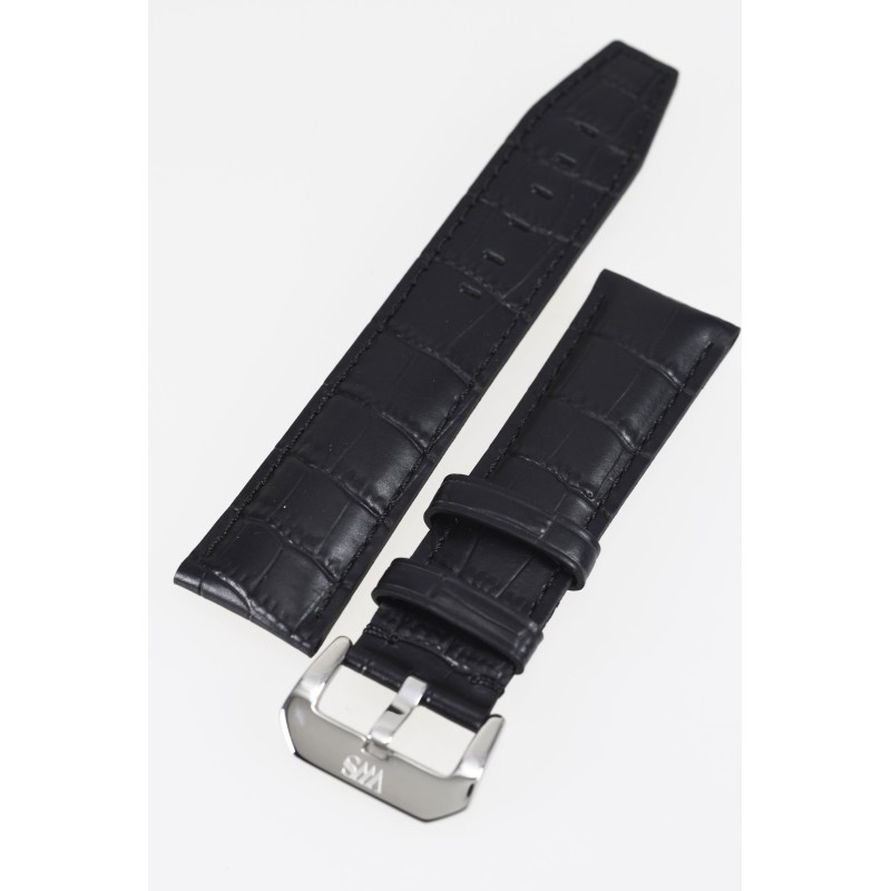 Leather strap 22mm VWS - Black