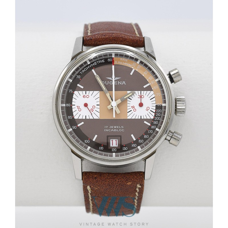 DUGENA (CHRONOGRAPHE PILOTE / CHOCOLAT RALLYE), vers 1969 