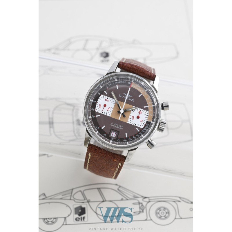 DUGENA (CHRONOGRAPHE PILOTE / CHOCOLAT RALLYE), vers 1969 