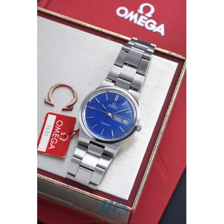 OMEGA (Genève Sport Automatic Blue - Day Date / ref. 166.0174), vers 1977