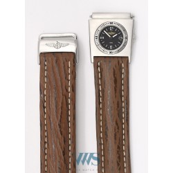 BREITLING (Module UTC Black & bracelet pilote en requins / ref. A61072), vers 1990