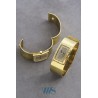 LANVIN (Bracelet de Force montre Rectangle / Plaqué or), vers 1975