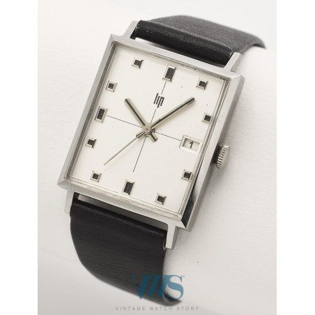 LIP (Tank Homme Date / Silver - mécanique / ref. 43355), vers 1975